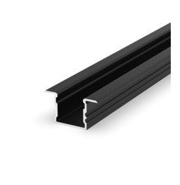 FARO - Perfil empotrable 2m negro