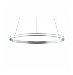 BENEITO FAURE - Luminaria suspendida ZERO-OUT de 700mm 44W 4620lm 3000K PUSH plata