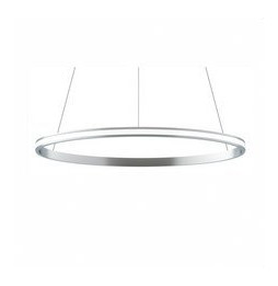BENEITO FAURE - Luminaria suspendida ZERO-OUT de 700mm 44W 4400lm CCT Casambi plata