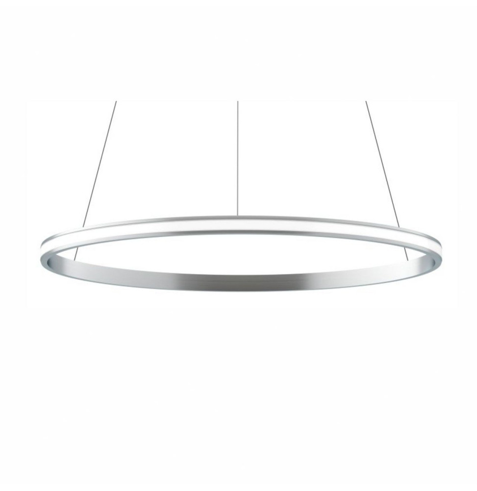 BENEITO FAURE - Luminaria suspendida ZERO-OUT de 700mm 44W 4400lm 2700K PUSH plata