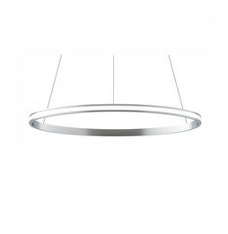 BENEITO FAURE - Luminaria suspendida ZERO-OUT de 700mm 44W 4400lm 2700K PUSH plata