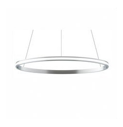 BENEITO FAURE - Luminaria suspendida ZERO-OUT de 700mm 44W 4400lm 2700K On/Off plata