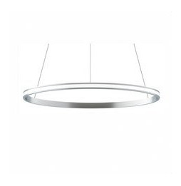 BENEITO FAURE - Luminaria suspendida ZERO-OUT de 400mm 26W 2730lm 3000K DALI plata