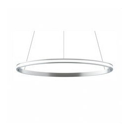 BENEITO FAURE - Luminaria suspendida ZERO-OUT de 400mm 26W 2730lm 3000K Casambi plata