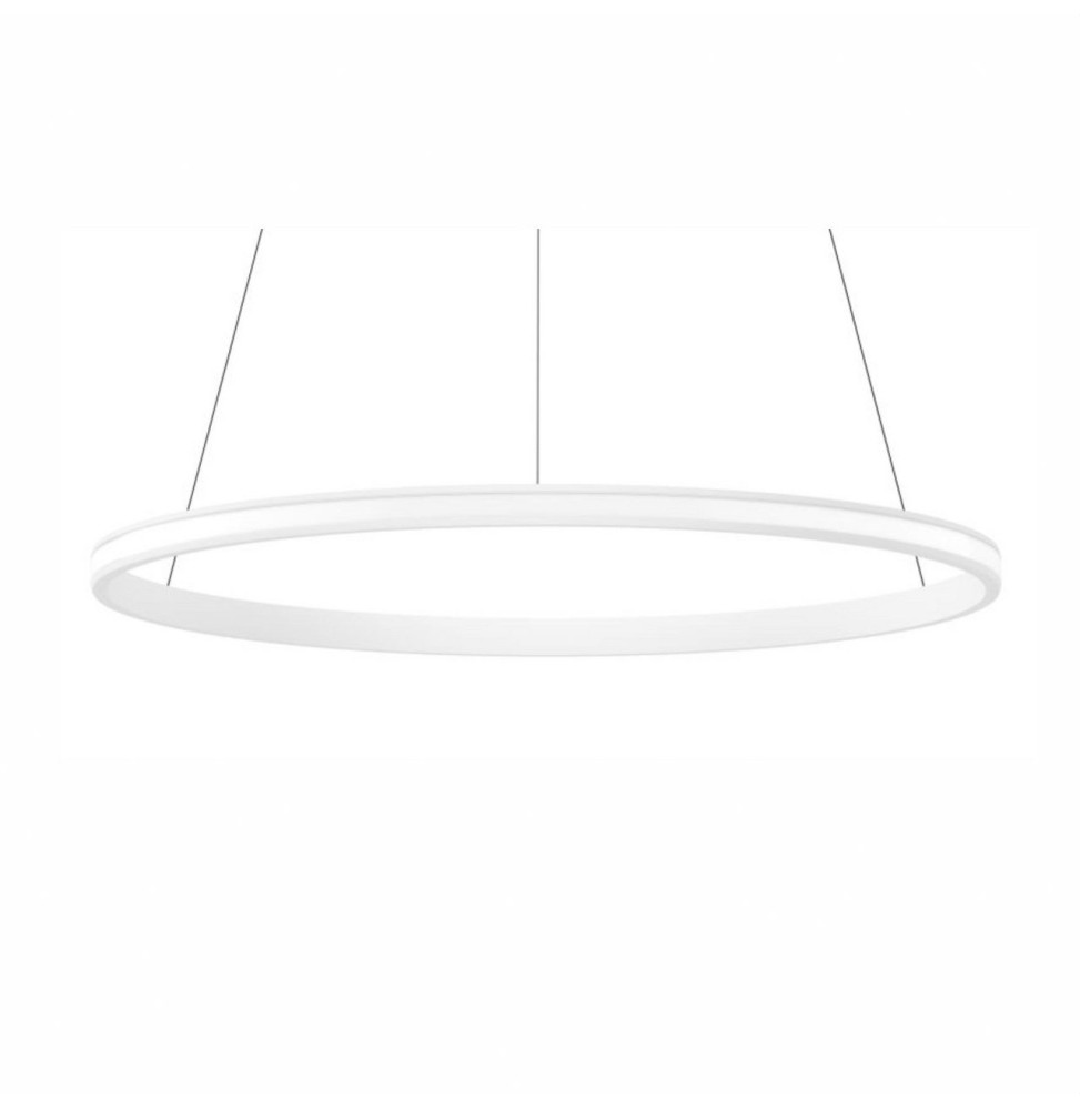 Luminaria suspendida ZERO-OUT de 400mm 26W 2600lm 2700K PUSH blanco