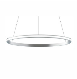 BENEITO FAURE - Luminaria suspendida ZERO-OUT de 400mm 26W 2600lm 2700K On/Off plata
