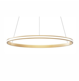 BENEITO FAURE - Luminaria suspendida ZERO-OUT de 1000mm 63W 6615lm 3000K PUSH oro