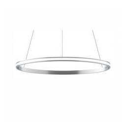 BENEITO FAURE - Luminaria suspendida ZERO-OUT de 1000mm 63W 6300lm CCT Casambi plata