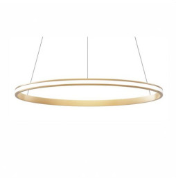 BENEITO FAURE - Luminaria suspendida ZERO-OUT de 1000mm 63W 10836lm RGBW Casambi oro