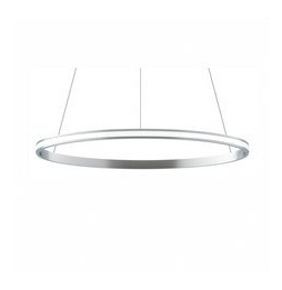 BENEITO FAURE - Luminaria suspendida ZERO-OUT de 1000mm 63W 10836lm RGBW Casambi plata