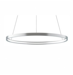 BENEITO FAURE - Luminaria suspendida ZERO-IN de 700mm 44W 7568lm RGBW Casambi plata