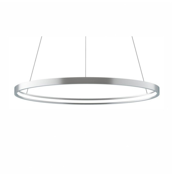 BENEITO FAURE - Luminaria suspendida ZERO-IN de 700mm 44W 4884lm 4000K Tuya plata