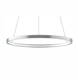 BENEITO FAURE - Luminaria suspendida ZERO-IN de 700mm 44W 4884lm 4000K Tuya plata