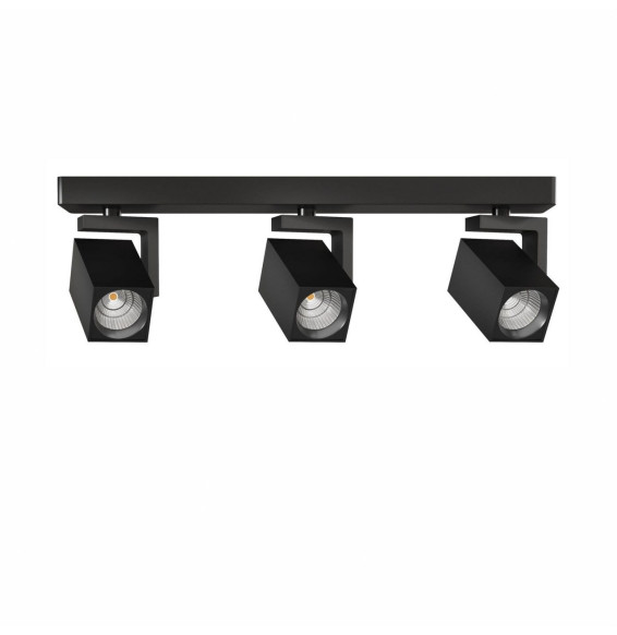 BENEITO FAURE - Luminaria VOLT cuadrado 3 negro 24W Switch 2700/3200/4000K