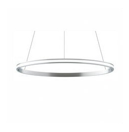 BENEITO FAURE - Luminaria suspendida ZERO-OUT de 700mm 44W 4884lm 4000K PUSH plata