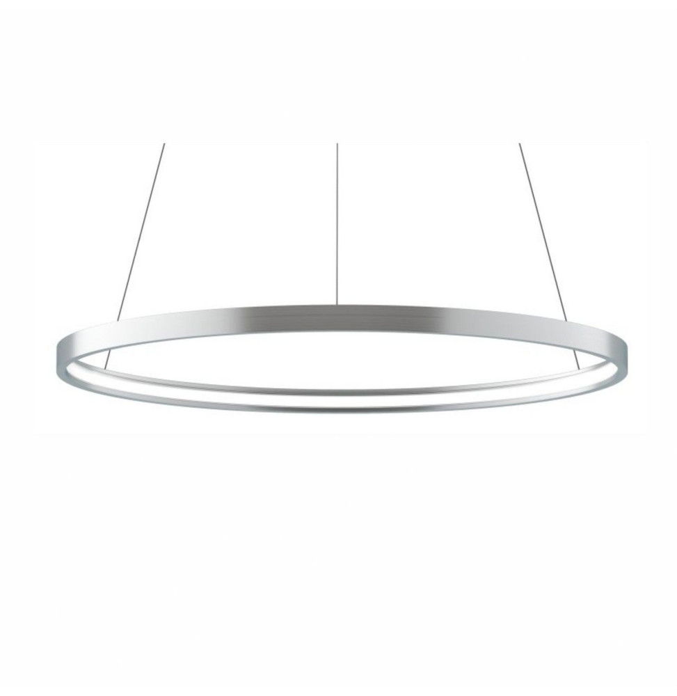 BENEITO FAURE - Luminaria suspendida ZERO-IN de 700mm 44W 4620lm 3000K DALI plata