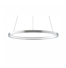 BENEITO FAURE - Luminaria suspendida ZERO-IN de 700mm 44W 4620lm 3000K Casambi plata