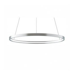 BENEITO FAURE - Luminaria suspendida ZERO-IN de 700mm 44W 4400lm 2700K Casambi plata