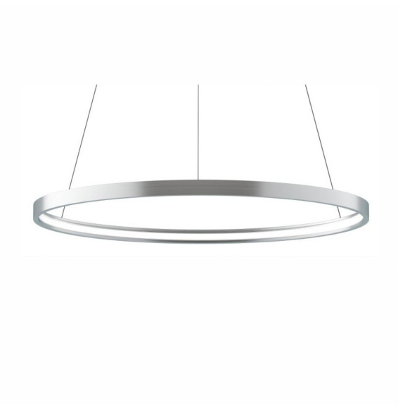 BENEITO FAURE - Luminaria suspendida ZERO-IN de 400mm 26W 4472lm RGBW Tuya plata