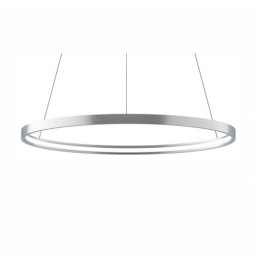 BENEITO FAURE - Luminaria suspendida ZERO-IN de 400mm 26W 4472lm RGBW Tuya plata