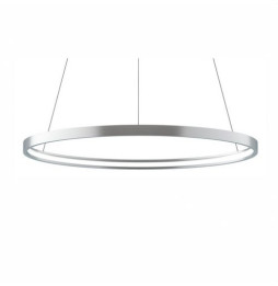 BENEITO FAURE - Luminaria suspendida ZERO-IN de 400mm 26W 4472lm RGBW Casambi plata