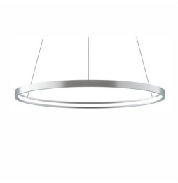 BENEITO FAURE - Luminaria suspendida ZERO-IN de 400mm 26W 2886lm 4000K PUSH plata