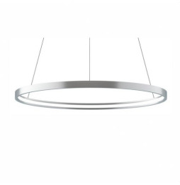 BENEITO FAURE - Luminaria suspendida ZERO-IN de 400mm 26W 2886lm 4000K DALI plata