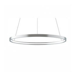 BENEITO FAURE - Luminaria suspendida ZERO-IN de 400mm 26W 2886lm 4000K Casambi plata