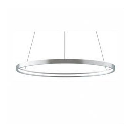 BENEITO FAURE - Luminaria suspendida ZERO-IN de 400mm 26W 2730lm 3000K PUSH plata