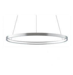 BENEITO FAURE - Luminaria suspendida ZERO-IN de 400mm 26W 2730lm 3000K On/Off plata