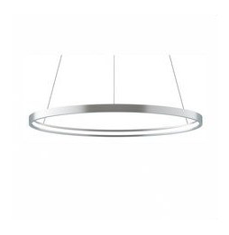 BENEITO FAURE - Luminaria suspendida ZERO-IN de 400mm 26W 2730lm 3000K Casambi plata