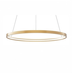 BENEITO FAURE - Luminaria suspendida ZERO-IN de 400mm 26W 2600lm CCT Tuya oro