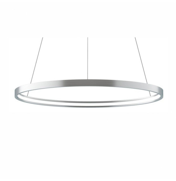 Luminaria suspendida ZERO-IN de 400mm 26W 2600lm 2700K On-Off plata