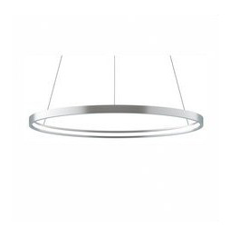 BENEITO FAURE - Luminaria suspendida ZERO-IN de 400mm 26W 2600lm 2700K Casambi plata