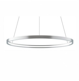 BENEITO FAURE - Luminaria suspendida ZERO-IN de 1000mm 63W 6993lm 4000K Casambi plata