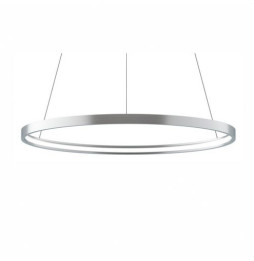 BENEITO FAURE - Luminaria suspendida ZERO-IN de 1000mm 63W 6615lm 3000K DALI plata