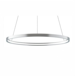BENEITO FAURE - Luminaria suspendida ZERO-IN de 1000mm 63W 6300lm CCT Tuya plata