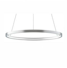 BENEITO FAURE - Luminaria suspendida ZERO-IN de 1000mm 63W 6300lm CCT Casambi plata