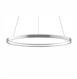BENEITO FAURE - Luminaria suspendida ZERO-IN de 1000mm 63W 6300lm 2700K On/Off plata