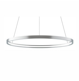 BENEITO FAURE - Luminaria suspendida ZERO-IN de 1000mm 63W 6300lm 2700K Casambi plata
