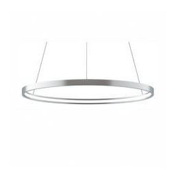BENEITO FAURE - Luminaria suspendida ZERO-IN de 700mm 44W 4884lm 4000K PUSH plata