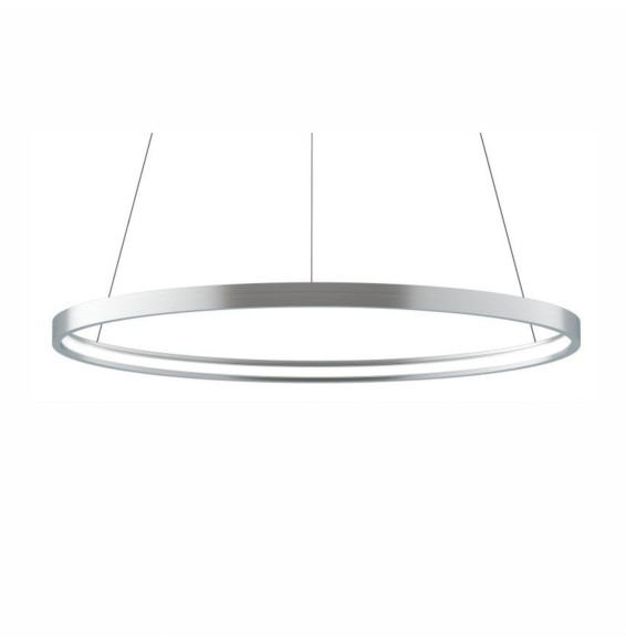 BENEITO FAURE - Luminaria suspendida ZERO-IN de 700mm 44W 4884lm 4000K On/Off plata