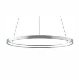 BENEITO FAURE - Luminaria suspendida ZERO-IN de 700mm 44W 4884lm 4000K DALI plata