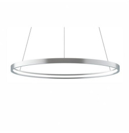 Luminaria suspendida ZERO-IN de 700mm 44W 4884lm 4000K Casambi plata