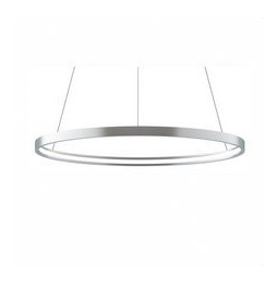 BENEITO FAURE - Luminaria suspendida ZERO-IN de 700mm 44W 4620lm 3000K On/Off plata