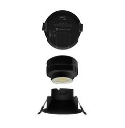 BENEITO FAURE - Aro para foco PULCOM cuadrado asimétrica negro