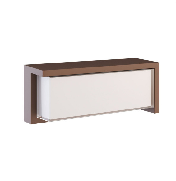 BENEITO FAURE - Aplique exterior BLIS rectangular 24W Switch 2700-3200-4000K corten