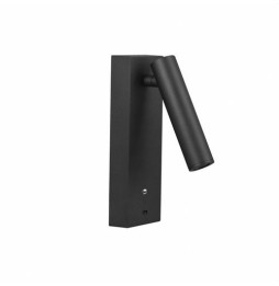 BENEITO FAURE - Aplique pared PURE 4W CRI 90 3 niveles de intensidad 240V 30° 2700K USB-C 5V/2A negro