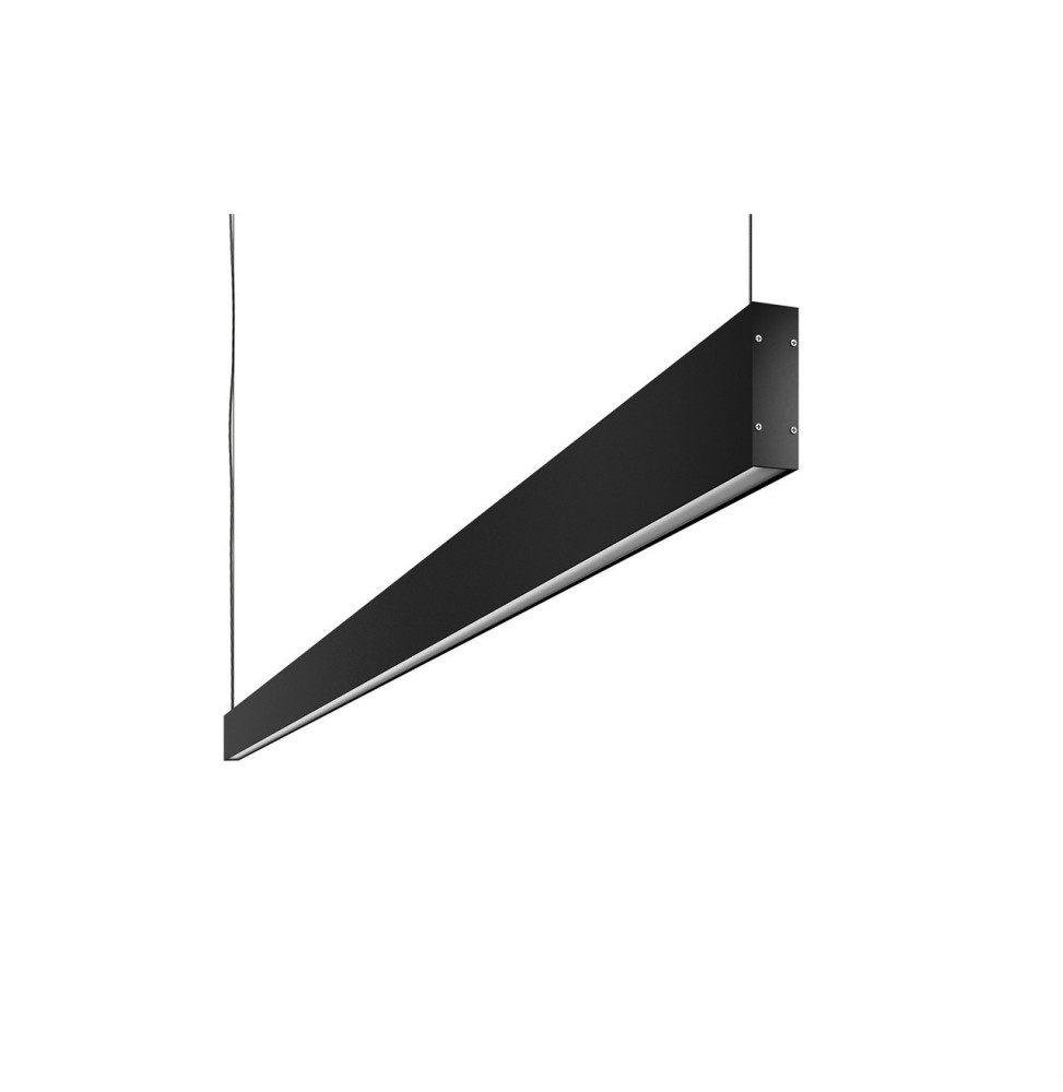 BENEITO FAURE - Luminaria Evo Dual de 1400mm 61W 230Vac 2700K / RGBW up Tuya negra difusor opal colgante
