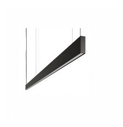 BENEITO FAURE - Luminaria Evo Fly de 1400mm 55W 230Vac 3000K Casambi negra lamas blancas 60° up difusor opal